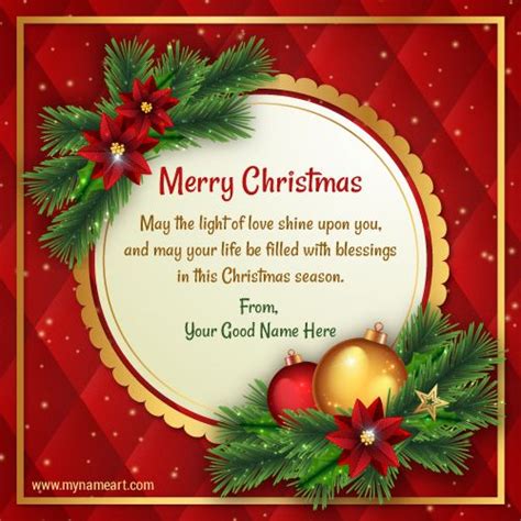 Merry Christmas Blessing With My Name | Christmas blessings, Merry christmas quotes, Merry ...