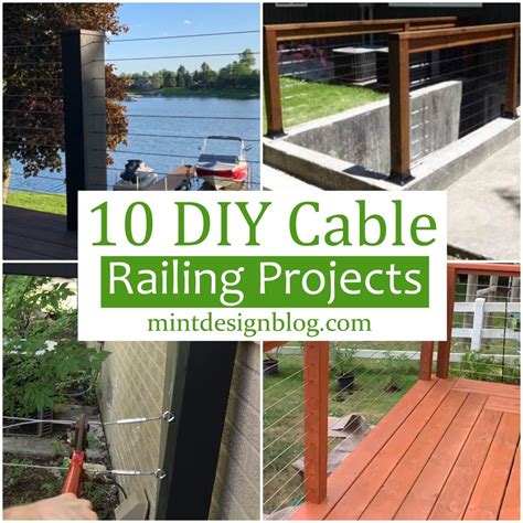 10 DIY Cable Railing Projects And Systems - Mint Design Blog