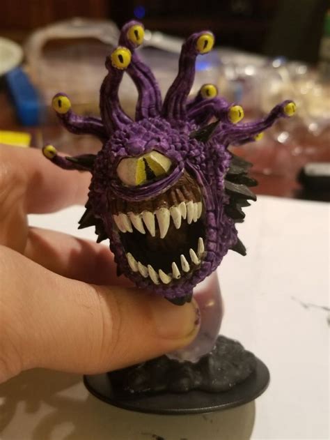 D&D Beholder painted miniature. Nolzur's minis. | Miniature model ...