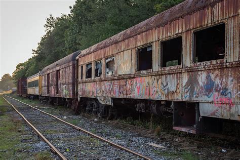 Abandoned Train Cars Photograph by Terry DeLuco - Fine Art America