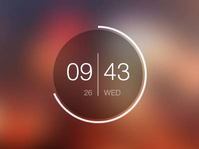 Android Clock Widget by Daniel Brzanov - Dribbble