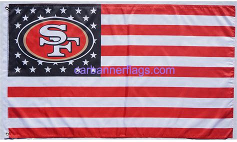 San Francisco 49ers Flag-3x5FT NFL SF 49ers Banner-100% polyester - flagsshop