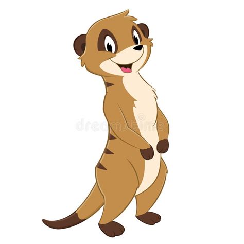 Cartoon Meerkat stock vector. Illustration of meerkat - 41125474