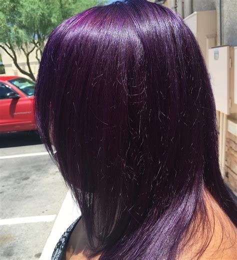 Plum dark purple hair - stylesshery