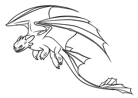 Toothless Dragon Drawing at GetDrawings | Free download