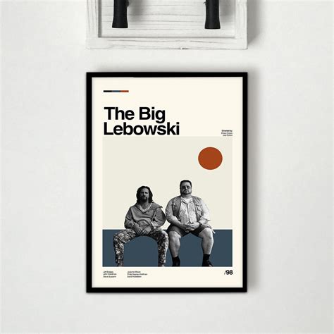 The Big Lebowski Poster, the Big Lebowski Print, Retro Modern, Vintage Poster, Midcentury Art ...