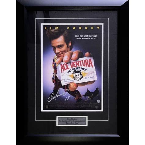 Dan Marino Autographed Ace Ventura Pet Detective Framed Poster - NHL Auctions