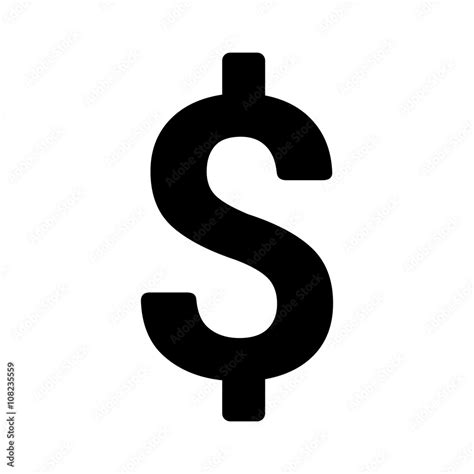 American dollar currency or dollar symbol flat icon for apps and websites Stock Vector | Adobe Stock