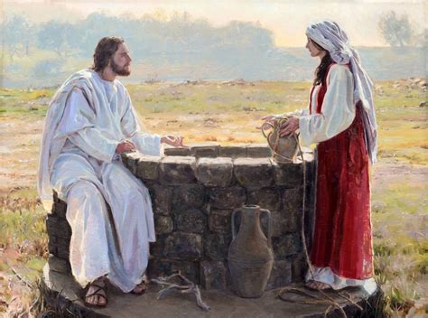 Jesus Christ and the Samaritan Woman at the Well Signed Fine Giclee ...