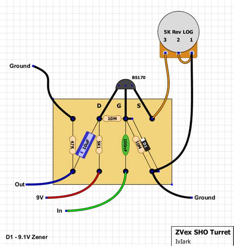 Basic Fuzz Pedal Schematic