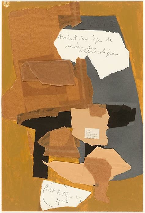 Collage With News from Zurich and Black Table | The Art Institute of Chicago | Robert motherwell ...