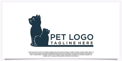 Pet logo design template pet icon simple concept Premium Vector ...