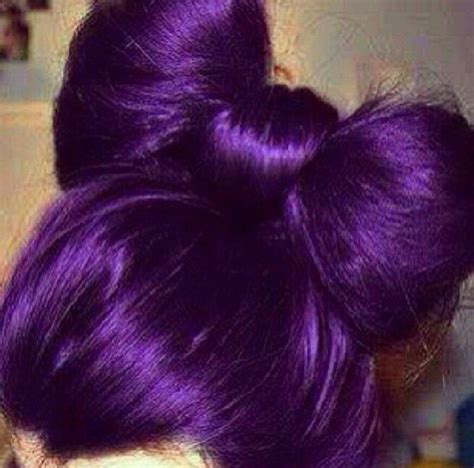 Purple bow hair | Волосы