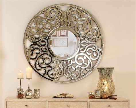 15 Inspirations Ornate Round Mirror | Mirror Ideas