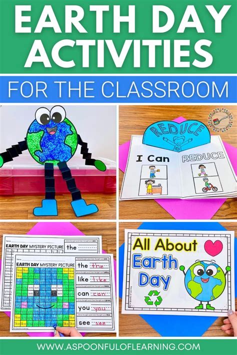 An Earth Day craft, pop up book, mystery picture, and printable book ...