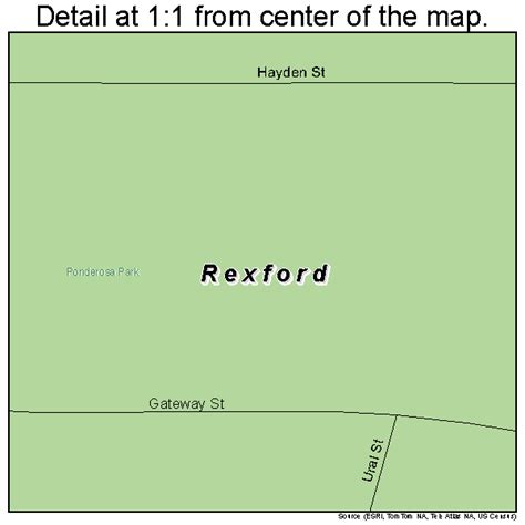 Rexford Montana Street Map 3062200