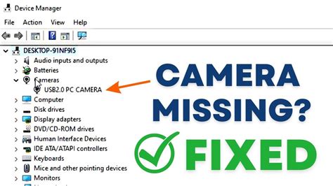 HOW TO FIX CAMERA DRIVER MISSING IN DEVICE MANAGER