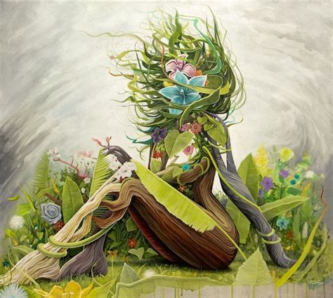 Surreal Portraits Celebrate 'Mother Earth' With Women Made Out of Nature | Earth art, Mother ...