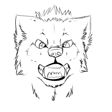 angry: View Angry Wolf Face Png Gif