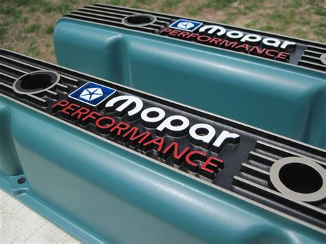 Engines & Engine Parts MOPAR Black Wrinkle ROCKER VALVE COVER SET FOR ...