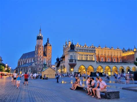 Krakow Market Square.The medieval market of Poland