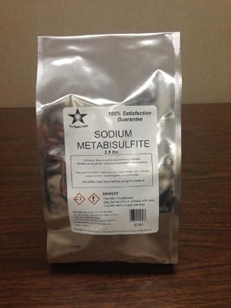 Sodium Metabisulfite Food Grade 2.5 Lb Pack