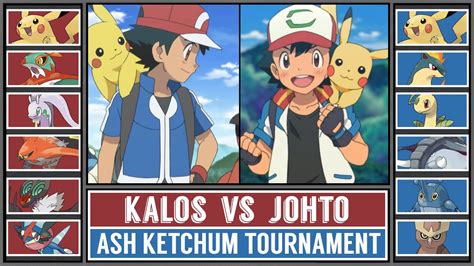 KALOS ASH vs JOHTO ASH | Ash Ketchum Pokémon Tournament [Battle #2 ...