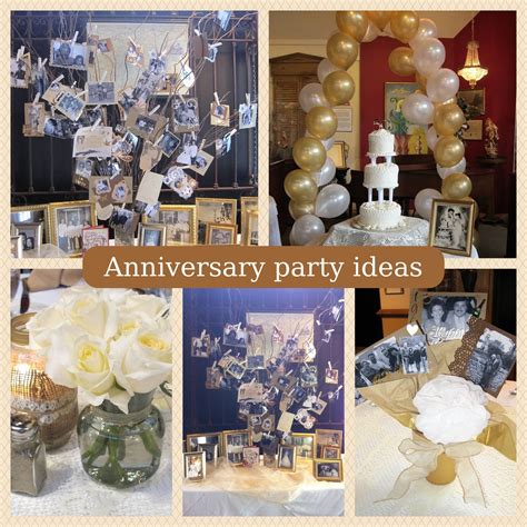 Anniversary party ideas 50th Wedding Anniversary Decorations, 60th Anniversary Parties ...