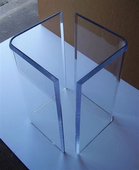 Acrylic "V's" or Boomerang DINING TABLE BASES (2) Clear Lucite Plexiglass #Tables | Dining table ...