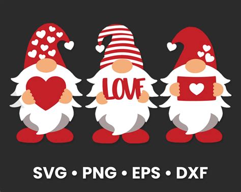 Valentines Day Svg Gnomes Svg Valentines Gnomes Svg - Etsy