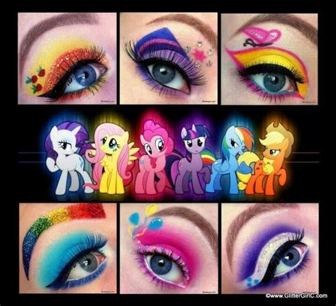 EYE SHADOWS | Pony makeup, Disney eye makeup, My little pony costume