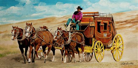 Stagecoach Painting at PaintingValley.com | Explore collection of ...