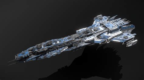 Scifi Dreadnought Vengeance - Buy Royalty Free 3D model by MSGDI ...