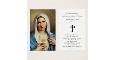 Prayer Cards | Italian Mary | Zazzle