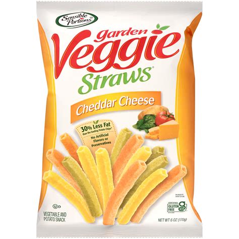 Buy Sensible Portions Garden Veggie Straws, Cheddar Cheese, 6Oz (Pack of 12) Online at desertcartUAE