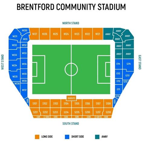 Brentford Community Stadium - Seating Plan | Stadium, How to plan ...