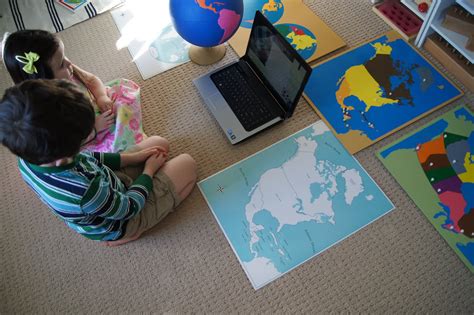 Montessori Geography, Me On The Map Activity - "Making Montessori Ours"