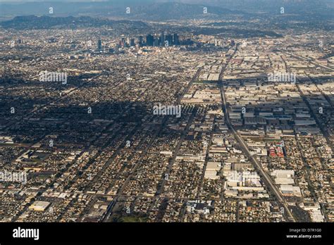 Aerial view of downtown Los Angeles Stock Photo - Alamy