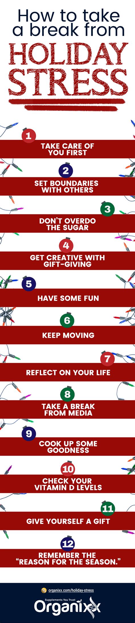 12 Tips on How to Take a Break From Holiday Stress - Organixx