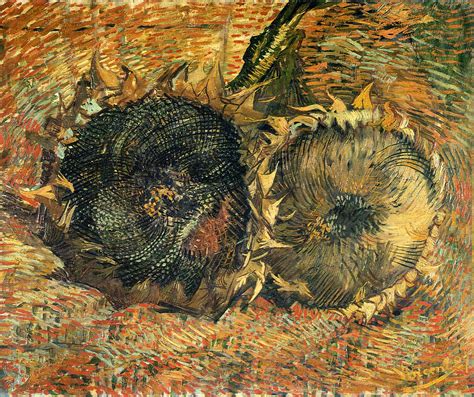 Still Life with Two Sunflowers, 1887 - Vincent van Gogh - WikiArt.org