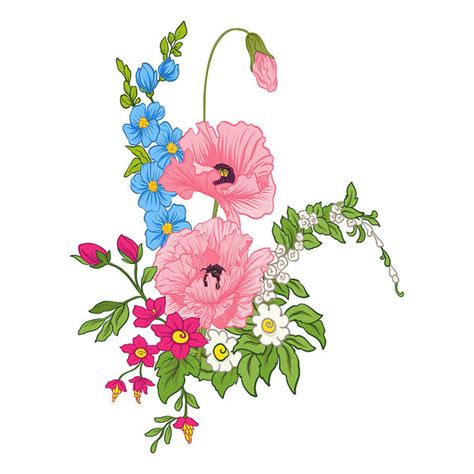 Summer Flowers Drawing | Free download on ClipArtMag