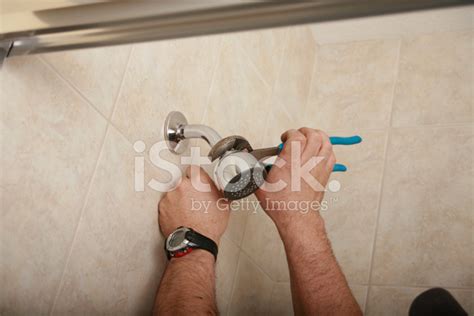 Installing A Shower Head Stock Photo | Royalty-Free | FreeImages