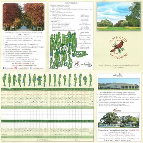 Course Map - Golf Club of Indiana