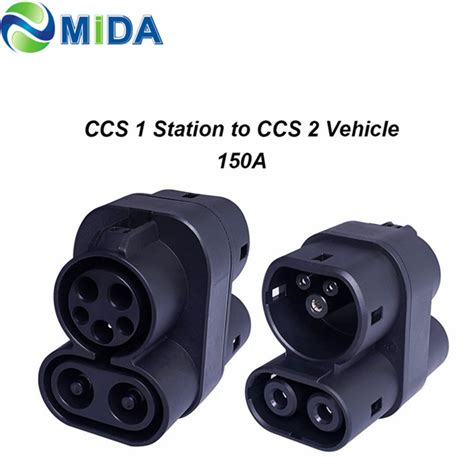 Combo Ccs Type Ev Female Inlet Socket Ccs Ev Charger Adapter Connector 1000v Dc 32a 240v Ac 150a ...