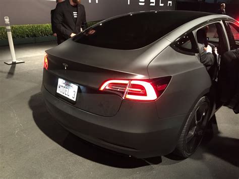 Image: Tesla Model 3 design prototype - reveal event - March 2016, size: 1024 x 768, type: gif ...