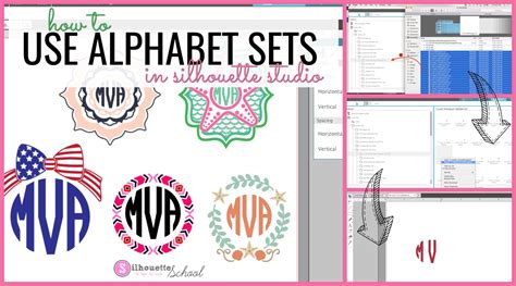 How to Use SVG Alphabet Sets in Silhouette Studio (Monogram Tutorial ...