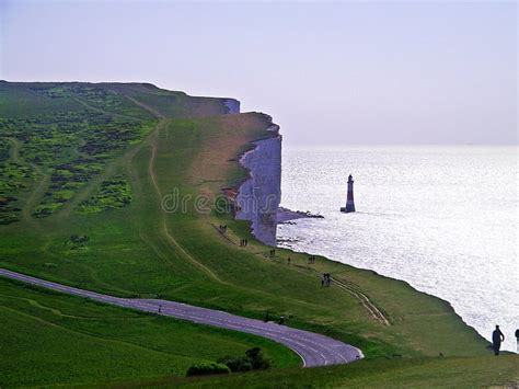 Dover White Cliffs with Lighthouse Stock Image - Image of atlantic, bridge: 146577145