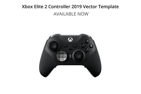 Xbox ELITE 2 Controller Skin Vector Template on Behance