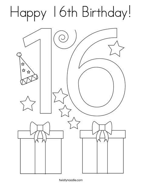 16 Coloring Page - AlisonteHorne