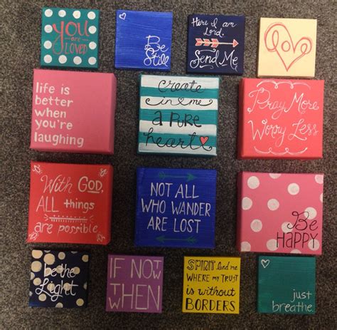 Mini canvas painting ideas. 3x3 and 4x4 mini canvases. DIY mini canvas ...